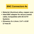 BNC Connectors 4x. 