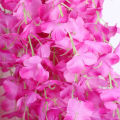 1Pcs Wisteria Artificial Flower Silk Vine Garland Hanging for Wedding Party Garden Outdoor Greenery Office Wall Decor. 