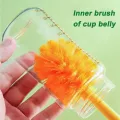 Water Bottle Cleaner Brush Silicone Detachable Scrubber Long Handle Narrow Milk Kettle Wineglass 5 In 1 Cleaner Kitchen Tool. 