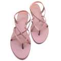 Freedom Feet High-quality Flat Ladies Saman Pink Cross Sandals Gladiator Flat Shoes flat Slipper. 