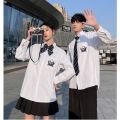 Uniform Customized College Style School Uniform Full Set dk Graduation Business Attire High School Student Genuine Short Sleeve Suit Male Shirt Student. 