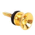 Replacement Guitar Strap Locks Parts Chrome Belt Lock Buttons Buckle Guitar Essories Silver Black Color. 