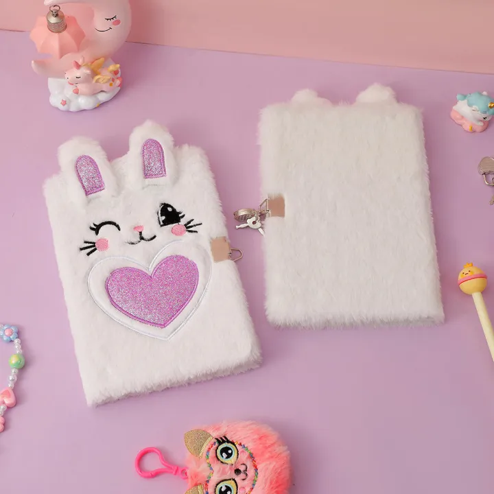 Cute%20Cartoon%20Diary%20Book%20A5%20Notebook%20With%20Lock%20Children's%20Diary%20With%20Lock%20New%20Kids'%20Notebook%20Cute%20Plush%20Diary%20Book%20-%20Image%205