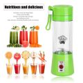 USB Juicer Cup, Fruit Mixing Machine, Portable Personal Size Eletric Rechargeable Mixer, Blender, Water Bottle 380ml with USB Charger Cable Portable Juice Blender and Mixer. 