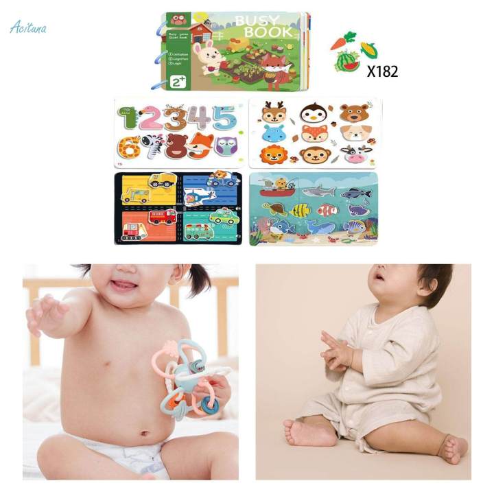 Educational book Montessori Toys Fine Motor Skills Gift Matching