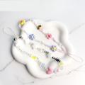Phone Chain Mobile Lanyard Beaded Strap Flower Charm Tulip Accessory. 