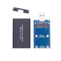 Msata To Usb 3.0 Hard Drive Enclosure Aluminum Alloy External Solid State Disk Box Msata Case Adapter For 30*30 50*30 Msata Ssd. 