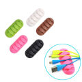 Silicone Cable Organizer USB Data Cable Winder Flexible Cable Management Cord Clips For Mouse Headphone Earphone Car Wire Holde. 