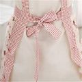 【HUT】 Women\'S Waterproof Floral Dotted Plaid Kitchen Cooking Bib Apron With Pocket. 
