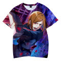 3D O-Neck Tshirt Men Women Anime Tshirt Summer Short Sleeve Harajuku Streetwear 2021 Jujutsu Kaisen Clothes Cool. 