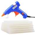 Hot Melt Art Craft Glue Gun 110 - 240V with 12pcs of Glue Sticks and Safety Switch. 