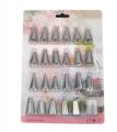 Cake Icing Nozzle Set With Couple R - 24pcs. 