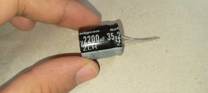 Original Rubycon brand 35V 2200µF Capacitor | Daraz.lk