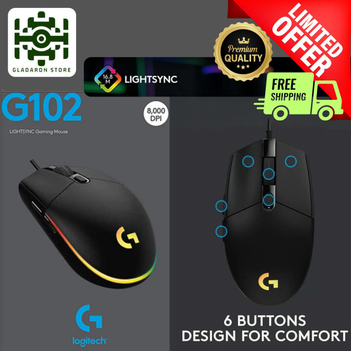 Logitech%20G102%20%20Gaming%20Mouse%20Wired%20RGB%20Max%20Resolution%208000DPI%20-%20Image%202