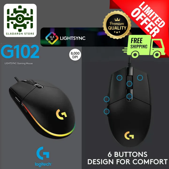 Logitech%20G102%20%20Gaming%20Mouse%20Wired%20RGB%20Max%20Resolution%208000DPI%20-%20Image%202