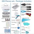 220PCS Cake Decorating Tools Set / 220pcs Icing Tool Kit / Icing Tool Kit / Cake Baking Tool Set. 