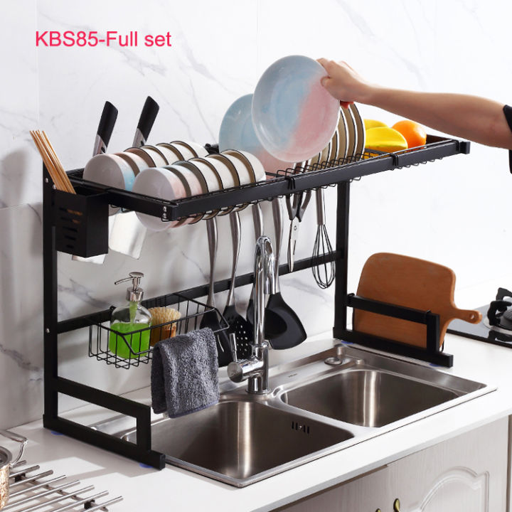 Double%20sink%20stainless%20steel%20dish%20drying%20rack%20over%20sink%20with%20cutlery%20holder%20-%20Image%203