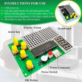 DIY Pixel Game Maker Kit Electronics DIY Soldering Project Practice Solder Learning Assembly with Shell Race Car Games. 