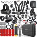 Vamson for GoPro Hero 10 9 7 6 Chest Strap Motorcycle Clamp Collection Box for Xiaomi Yi 4K Insta 360 VS153C. 