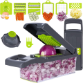 High Quality Vegetable Chopper Mandolin Slicer with Big Container Spiralizer Vegetable Slicer Dicer mssv. 