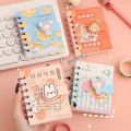 1pc Cute Cartoon Mini Notebook Small Kawaii Bear Bunny Cover Coil Notepad Protable Pocket Book for Scrapbook Student Supply. 