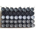 20setsfor20cars 2022y 1/64 Alloy Car Model 11mm Size Te37/7spoke Wheels With Textured Tire For 1:64 Hw/ /domeka/. 