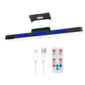 Magnetic Lamp Magnetic Stick Light Bar Dimmable Wireless Vanity Lights for Mirror Rechargeable Touch Cabinet Lamp Rgb Atmosphere Lamp A. 
