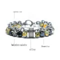 Malachite Beads Bracelets Chain Punk Yoga Chakra Beaded Bracelets for Men Women Fashion Jewelry. 