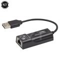 USB Ethernet Adapter Network Card USB Lan Mini Network Adapter USB to RJ45 10/100 Mbps Lan USB RJ45 Card for Mac PC Laptop. 