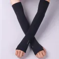 【WEJA】Unisex Korea Stretch Sport Sunscreen Gloves cuff Covers UV Protection Arm Hand Cooling Long Sleeves Cooler Sun Block Protect Skin Golf, Hiking, Cycling, Camping Outdoor Activities. 