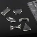 6 Pcs Acrylic Optical Concave Convex Prism Lens Set for Primary Secondary School Students Physical Optical Kit Lab Equipment. 