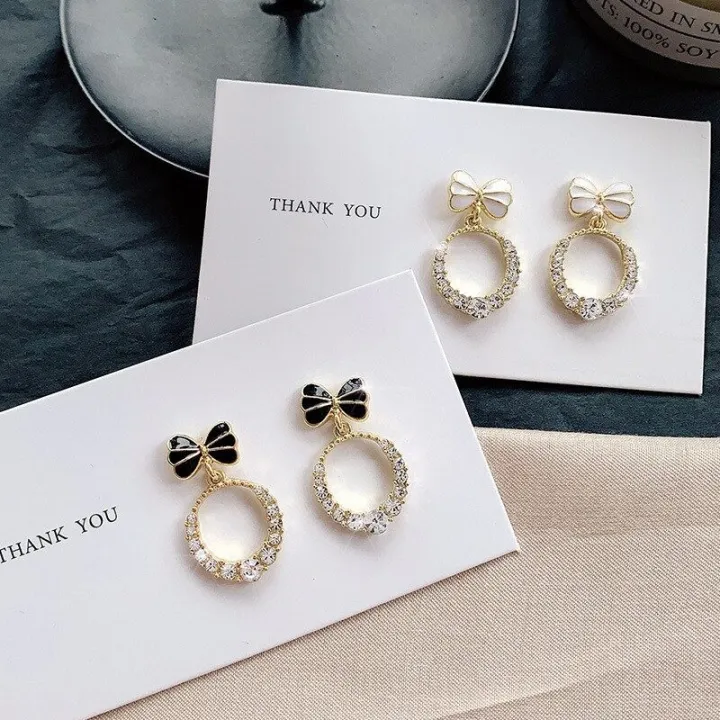 1Pair%20Korean%20Style%20Bow%20Zircon%20Round%20Simple%20Stud%20Earrings%20For%20Girls%20Women%20Jewellery%20Gift%20-%20Image%208