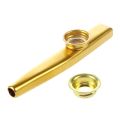 Metal Kazoo Flute Mouth Music Instrument Harmonica Practical Golden. 