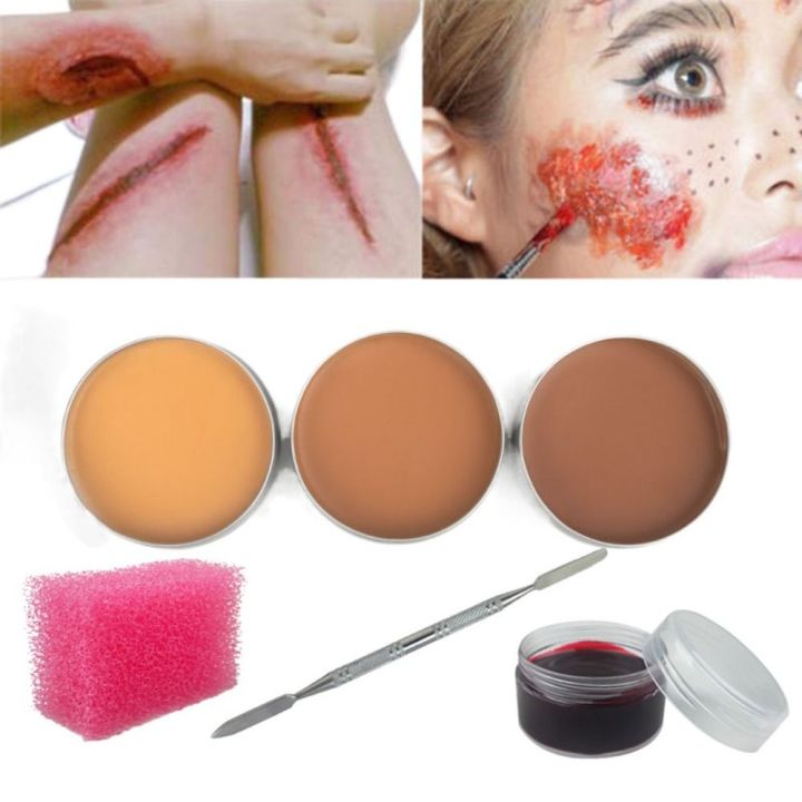 60g%20Halloween%20Wounds%20Scars%20Wax%20Bruises%20Body%20Face%20Painting%20Cosplay%20Special%20Effects%20Makeup%20Kit%20-%20Image%203