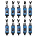 10Pcs ME-8104 Momentary Roller Arm Type Limit Switch for CNC Mill 5A 250V ME8104 Mini Switch. 
