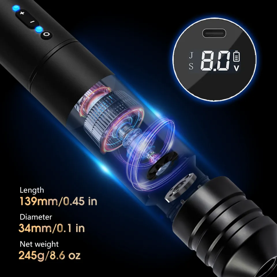 T-REX NINJA RS Portable Wireless Tattoo Machine Pen Battery