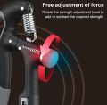 Hand Gripper, R-Shape Adjustable Countable Hand Grip Strength Exercise Strengthener Gripper, Indoor Fitness Equipment. 
