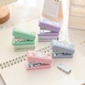 【HOT】 Mini Stapler Set With Staples Cute Rabbit Bear Paper Binder Stationery Office Binding Tools School Supplies. 