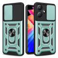 Quiberk for Infinix Hot 30 Play Phone Case Slide Camera Cover Magnetic Kickstand Hard Shockproof Armor Back Casing. 