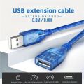 0.3M 0.8M USB Extension Cable USB Cable Male to Female USB 2.0 Extension Cable USB Cable Extender. 
