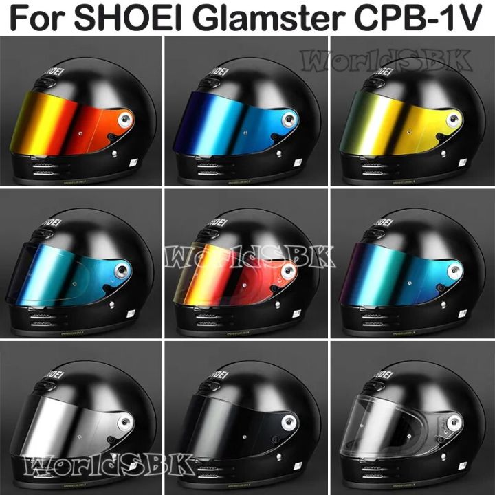 Helmet visor SHOEI Glamster CPB-1V Motorcycle Helmet Lens Retro Full Face Helmet Visor Anti-UV Casco SHOEI Motorcycle Accessories
