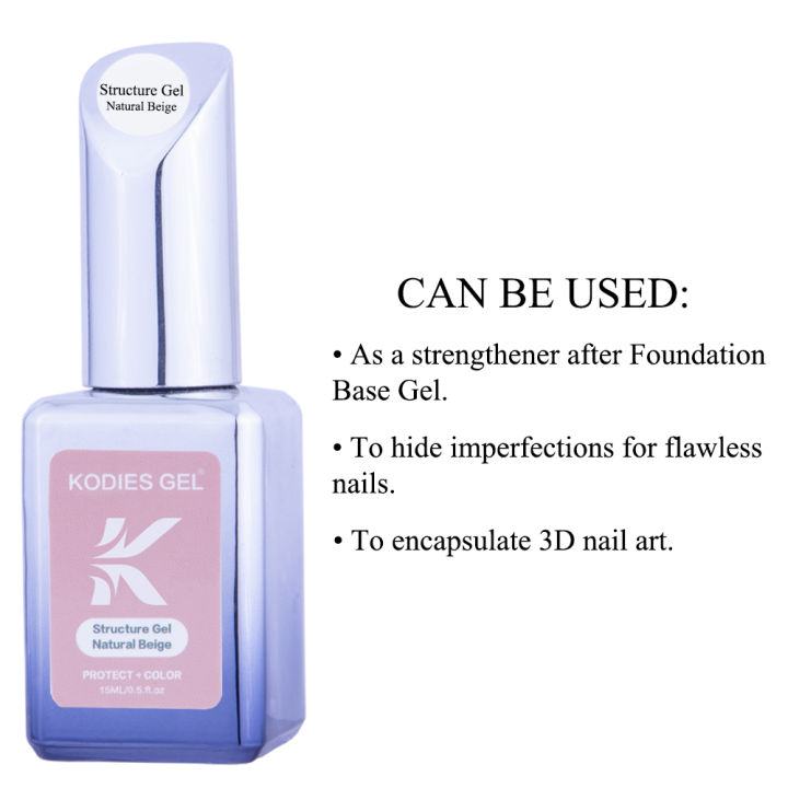 Original%20KODIES%20GEL%20Manicure%20Structure%20Gel%20Nail%20Polish%2015ML%20Natural%20Beige%202%20IN%201%20Rubber%20Base%20Gellak%20UV%20Primer%20Paint%20Opal%20Color%20Varnish%20-%20Image%203