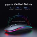 RGB Wireless Bluetooth Mouse Rechargeable Mouse Silent USB For PC Laptop Computer Mobiles. 