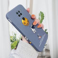 AMORVOR for Redmi Note 9 Back Cover Cartoon Astronautn Side design Soft Case Liquid Silicone Phone Cases. 