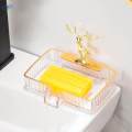 Soap Tray Drainable Soap Container Soap Dishes for Bathroom Shower Toilets. 