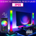 LED Pickup Light RGB Sound Control Symphony Lamp App Control Music Rhythm Lights Ambient LED Lamp Bar TV computer Desktop Light. 