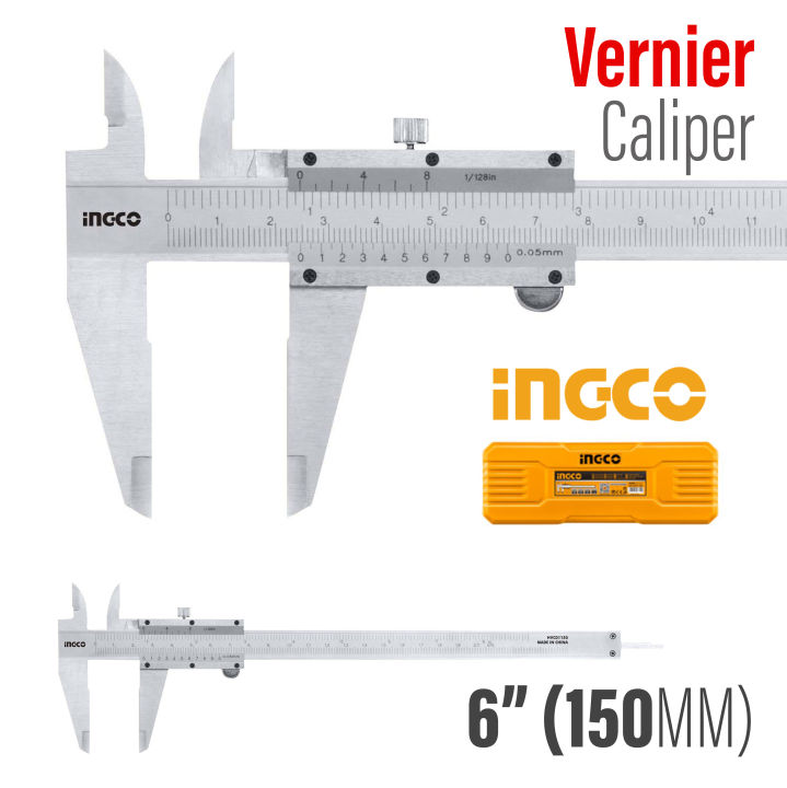 Vernier Caliper 150mm 6" INGCO HVC01150
