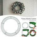 Welded Wire Wreath Frame Versatile  Multi-sized Metal Wreath Ring Round Floral Craft Wire Wreath Frame for Wedding Decor Valentine’s Day Easter Celebration Floral Arrangements Craft Enthusiasts. 