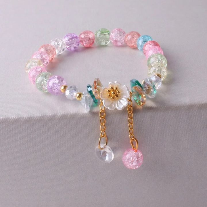 Korean%20New%20Sweet%20Daisy%20Flower%20Bracelet%20For%20Women%20Colorful%20Crystal%20Beaded%20Elastic%20Rope%20Bracelets%20Girl%20Party%20Wedding%20Jewelry%20Gifts%20-%20Image%203