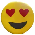 Emoji face pillow. 